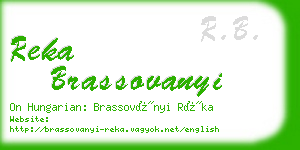 reka brassovanyi business card